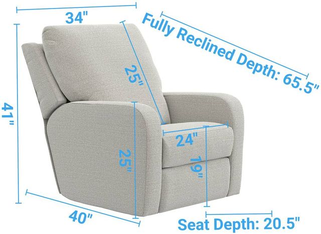 Catnapper® Lullaby Pebble Power Auto Glide Recliner with Power Headrest-1