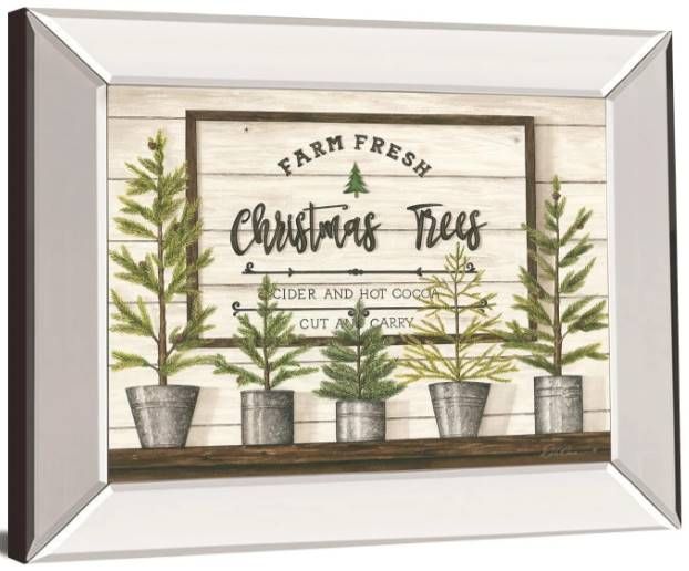 Classy Art Farm Fresh Christmas Trees by Diane Weaver Wall Art-1