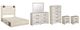 Signature Design by Ashley® Cambeck 6-Piece Whitewash King Panel Storage Bed Set-0