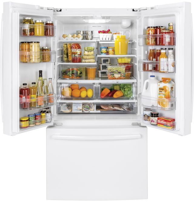 GE® 36 in. 27.0 Cu. Ft. White French Door Refrigerator-3
