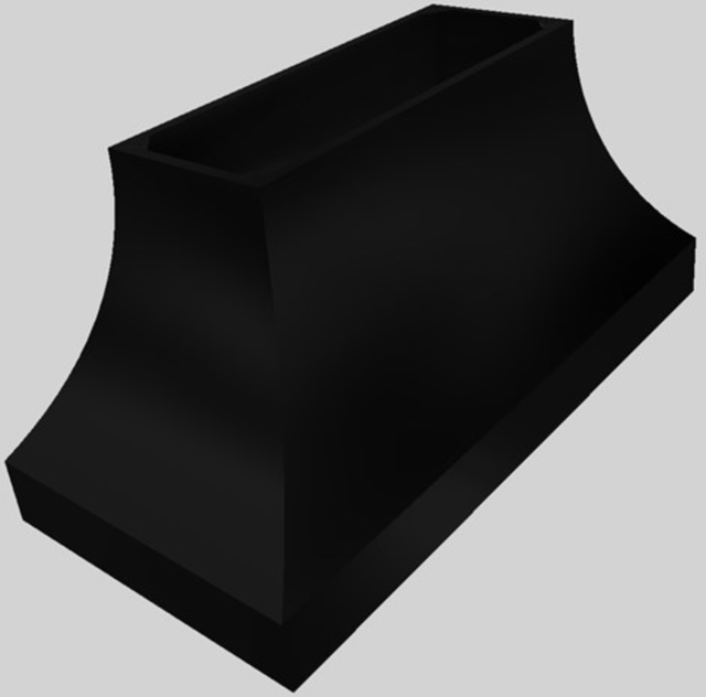 Vent-A-Hood® Designer Series 60" Black Island Range Hood-2