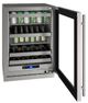 U-Line® Stainless Steel 24" Right Hinge Beverage Center-1