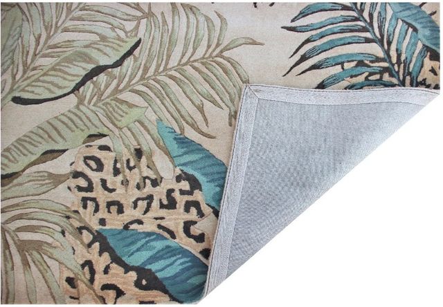 KAS Rugs Sparta Blue/Ivory Leopard 5'x8' Area Rug-2