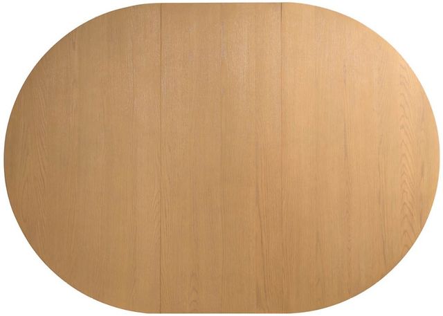 Universal Explore Home™ New Modern Solara Natural Oak Dining Table with Aged Satin Pewter Base-3