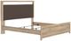 Signature Design by Ashley® Kinlanni Brown/Tan King Upholstered Panel Bed-4