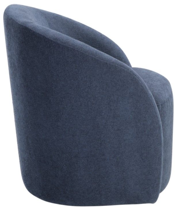 Homelegance® Dalhart Blue Swivel Chair-3