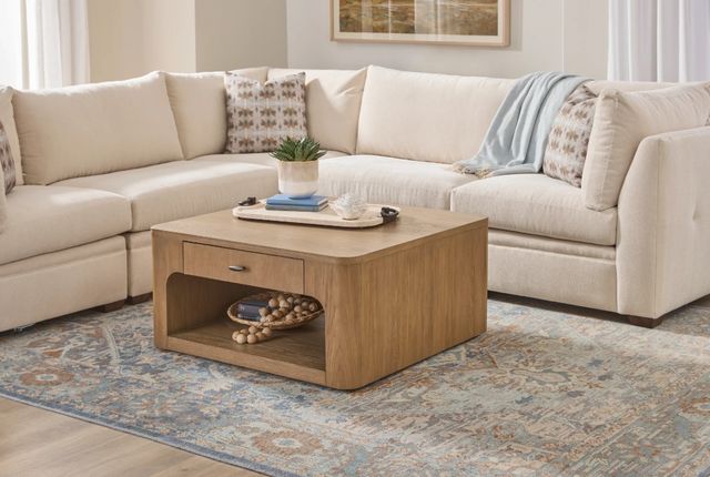 Flexsteel® Normandy Driftwood Square Coffee Table-1