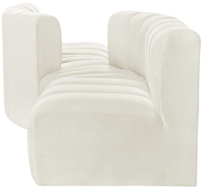 Meridian Furniture Arc 4-Piece Cream Upholstered Sectional-1