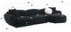 ACME Furniture Lucifer 3-Piece Black Right-Arm Facing Sectional and Chaise-2