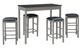 Linon Lancer 5-Piece Gray Tavern Set-0