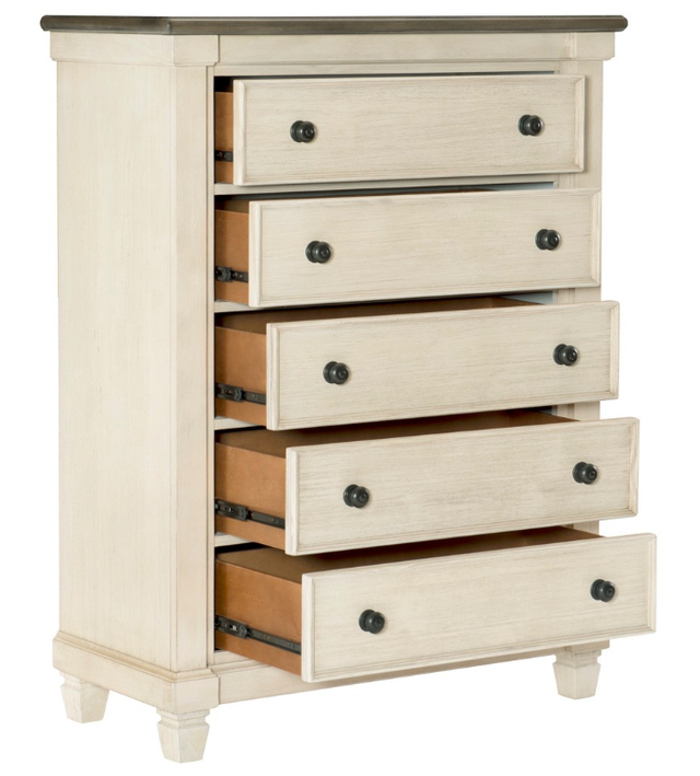 Homelegance® Weaver Antique White/Rosy Brown Chest-3