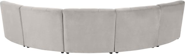 Meridian Furniture Limitless 5-Piece Cream Velvet Modular Sectional-3