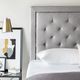 Malouf® Structures™ Stone Queen Rectangle Diamond Tufted Upholstered Headboard-0