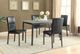 Coaster® Garza 5-Piece Weathered Grey/Black Dining Table and Chair Set-3