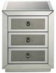 ACME Furniture Lavina Mirrored Accent Table with Faux Diamonds Inlay-1