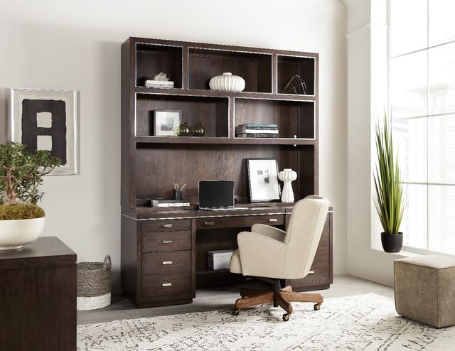 Hooker® Furniture House Blend Work Your Way Dark Roast Computer Credenza-1