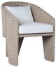 Four Hands Fae Stinson White/Vintage White Rope Outdoor Dining Chair-0