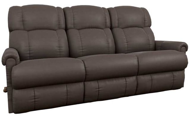La-Z-Boy® Pinnacle Umber Leather Manual Wall Reclining Sofa-0
