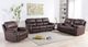 Mazin Furniture Kincaide Brown Manual Reclining Sofa-4