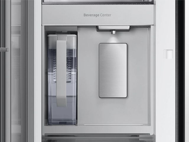 Samsung Bespoke 30 Cu. Ft. Panel Ready/Panel Ready/White Glass French Door Refrigerator-2