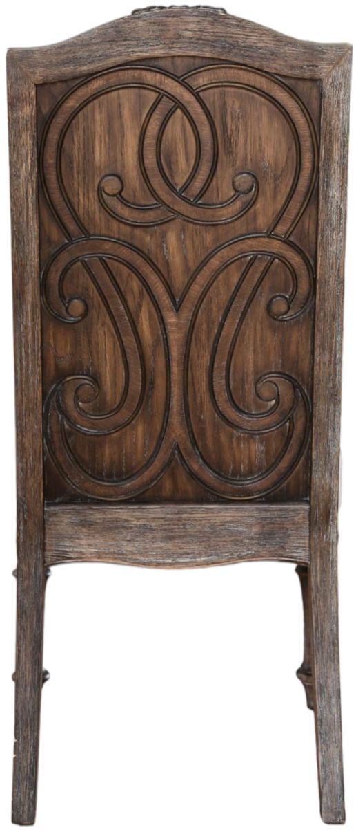 Furniture of America® Arcadia 2-Piece Ivory/Rustic Natural Dining Side Chair Set-2