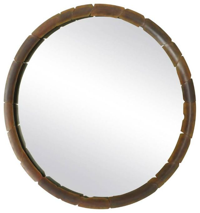 Uttermost® Auger Bronze Round Mirror-3
