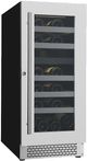 CAVAVIN Vinoa 15" Stainless Steel Freestanding Wine Cooler-1