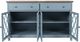 Jofran Inc. Aurora Hills Brushed Blue 4-Door Accent Chest-3
