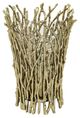 A & B Home Mabrey Gold 10" Branch Glass Candle Holder-1