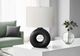 Monarch Specialties Inc. Black Ceramic Table Lamp with Ivory Shade-2
