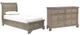 Signature Design by Ashley® Lettner 2-Piece Light Gray Twin Sleigh Storage  Bed Set-0