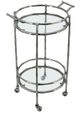 A & B Home Silver Antique Bar Cart -0