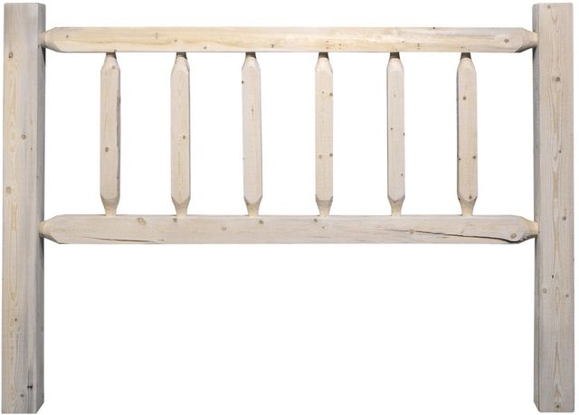 Montana Woodworks® Homestead Clear Lacquer Eastern King Headboard-1
