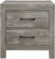 Mazin Furniture Corbin Gray Nightstand-1
