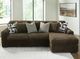 Signature Design by Ashley® Midnight-Madness 2-Piece Chocolate Right Arm Facing Sectional and Chaise-3
