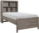 Homelegance® Woodrow Gray Youth Twin Platform Bookcase Bed-0