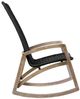 Armen Living Griffin Black/Natural Outdoor Rocking Chair-2