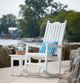 C.R. Plastic Generation Line White Porch Rocker-3