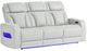 Global Furniture USA U8611 Blanched Silver Power Reclining Sofa with LED-0