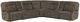 Parker House® Cooper 7-Piece Shadow Brown Manual Curved Reclining Sectional-0