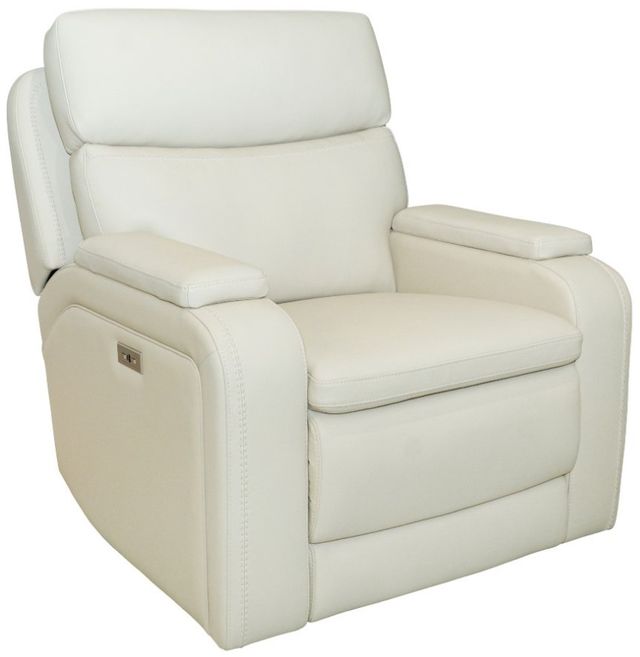 BarcaLounger® Gunner Kobi Almond Leather Power Recliner-0