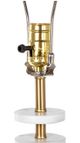 A & B Home White 13" Table Lamp-4