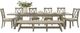 Jofran Inc. Telluride 8-Piece Driftwood Trestle Dining Table Set-0
