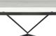 Elements International Riko White Coffee Table with Black Base-3
