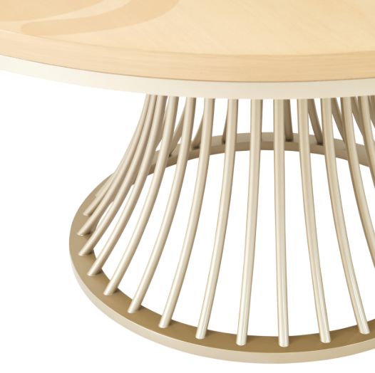 Michael Amini® Camellia Field Caramel Round Dining Table-2