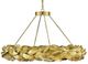 Currey & Company Apollo Contemporary Gold Leaf/Painted Gold Chandelier-0