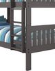 Donco Kids Austin Dark Gray Youth Twin/Twin Mission Bunkbed-2