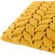 Surya Alana Mustard 18"x18" Toss Pillow with Down Insert-1