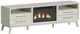 Elements International Westland Almond 71" TV Console with Fireplace Insert -0