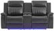 Global Furniture USA U8879 Blanched Charcoal Power Reclining Loveseat with Console-3